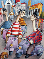 La gente allunga il collo